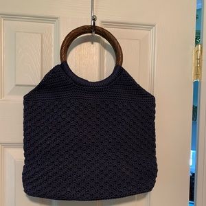 Navy blue summer purse